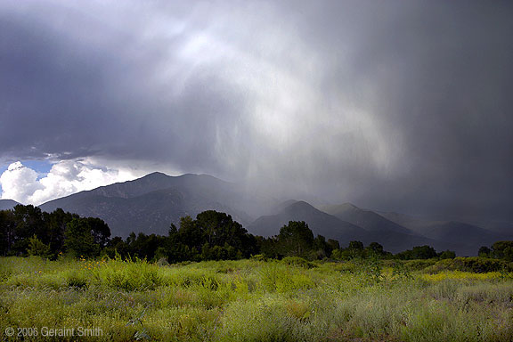 Taos Mountain summer rains, New Mexico