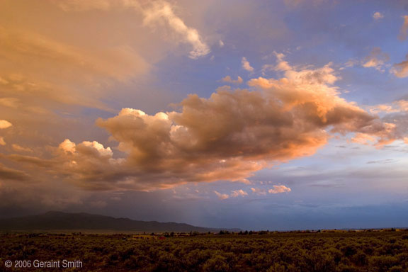Skies over the valley after a storm in Taos, NM