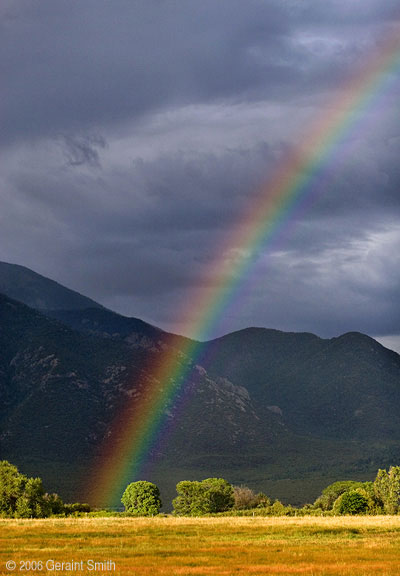Taos mountain rainbow