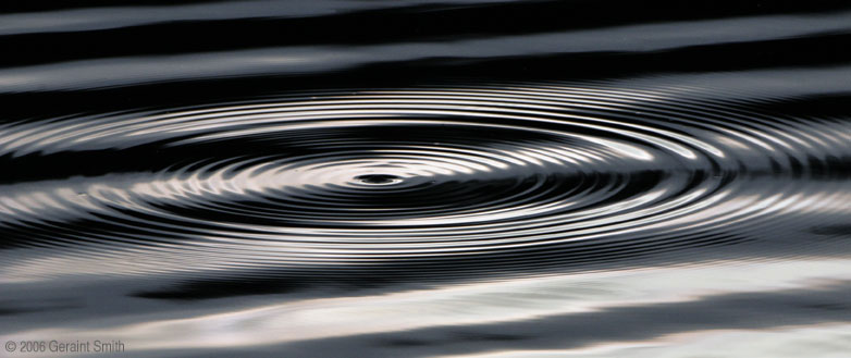 Pond Ripples I went back to the ponds along Pot Creek on the High Road to Taos looking for birds and photographed some more ripples.