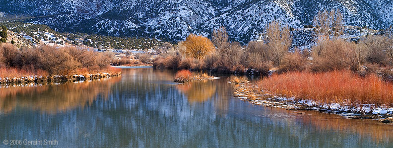 Winter colors on the Rio Grande in Pilar, New Mexico