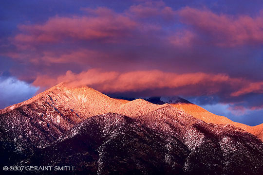 Taos Mountain sunset