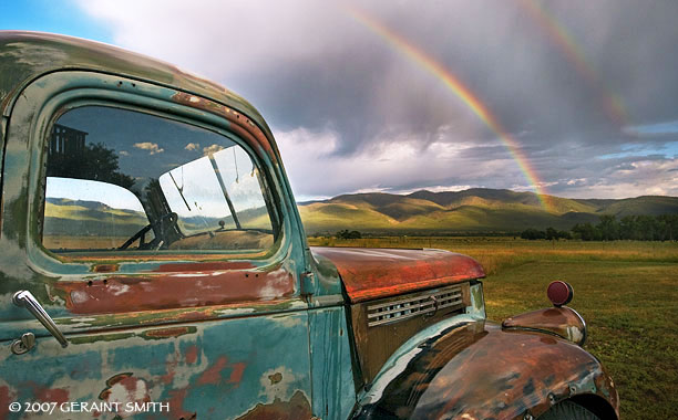 Seduced again by rainbows with a view from the Overland Ranch, Taos NM