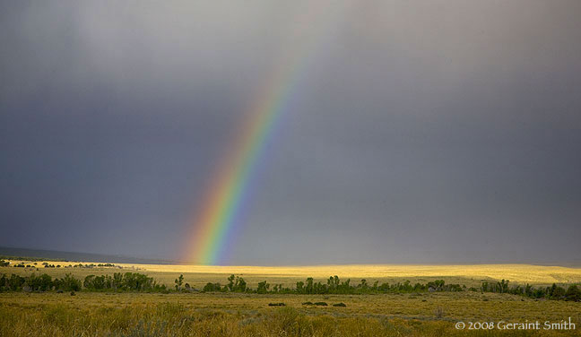 I woke up to a rainbow at 6:30 am yesterday at the Great Sandunes NP