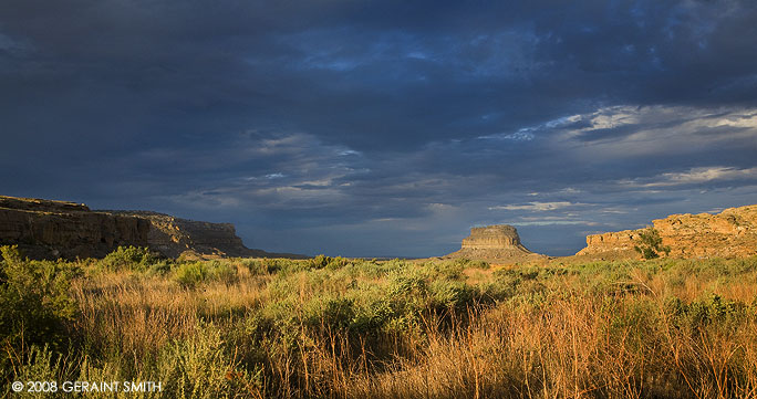Morning light in Chaco Canyon