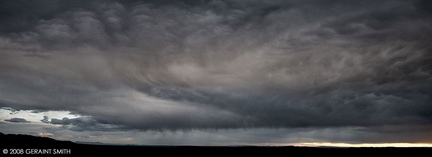 A 'brooding' storm over the Taos Valley