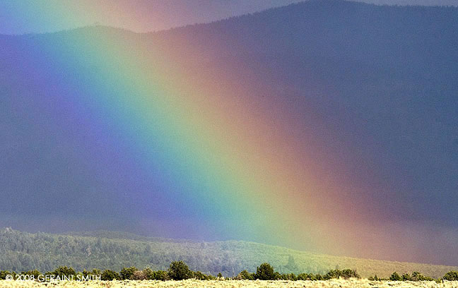 Into the rainbow over Taos Pueblo lands