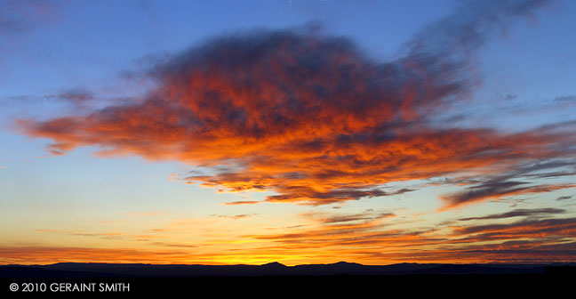 Red cloud mesa sunset