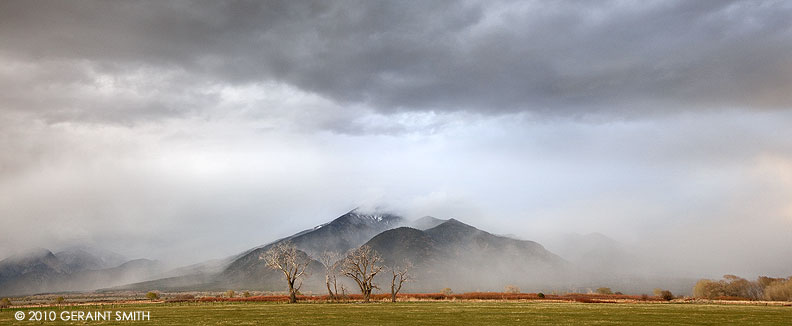 Clearing mist on Taos Mountain