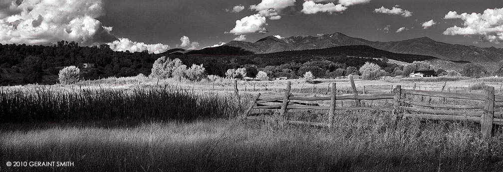 Pasture and corral, Arroyo Hondo, NM