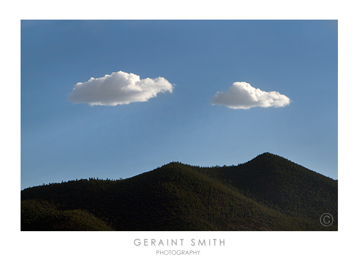 Cerro Chiflo and two clouds, NM