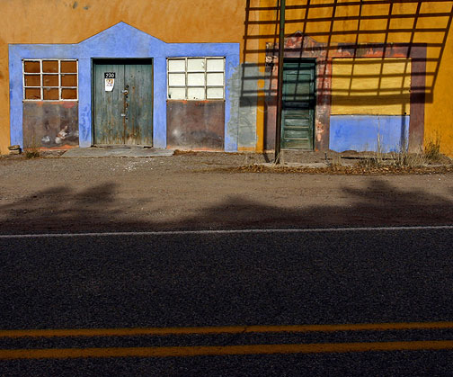 Former gas station in Dixon, New Mexico, now a artists studio