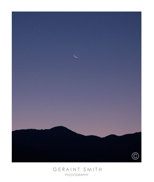 Morning crescent moon
