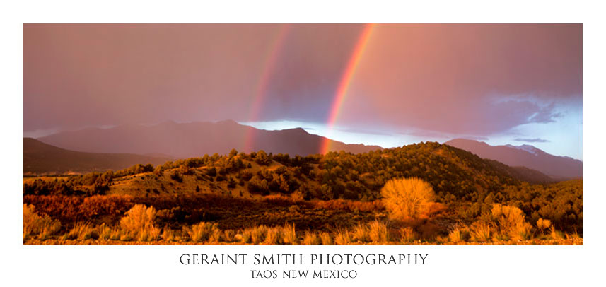 Rainbows over the Hondo Valley