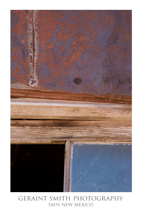 Tin, wood and glass ... a composition in El Rito, NM