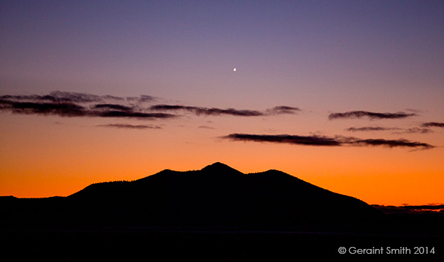 Venus over Chiflo Mountain, El Rio Grande del Norte National Monument, NM