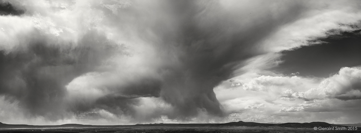 Anatomy of a storm approaching taos volcanic plateau mesa clouds