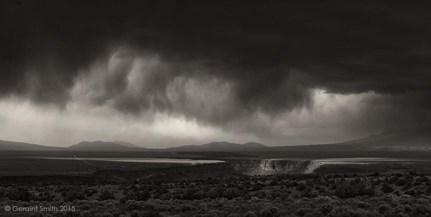 The light through the storm ... at the Rio Grande Gorge Overlook, Taos New Mexico