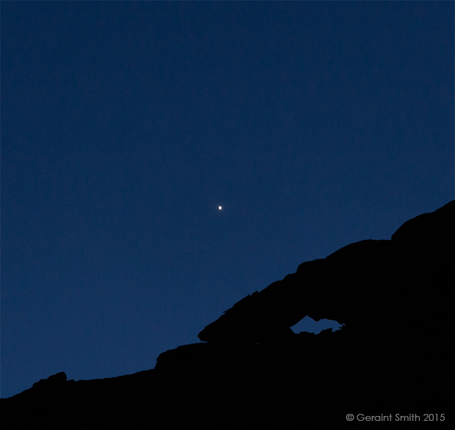 Venus setting, Chaco Canyon, NM