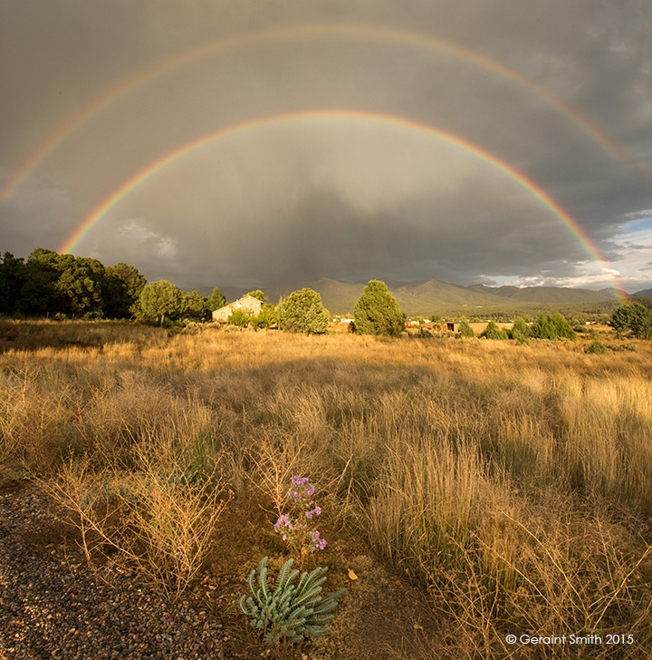 rainbow field meadow san cristobal