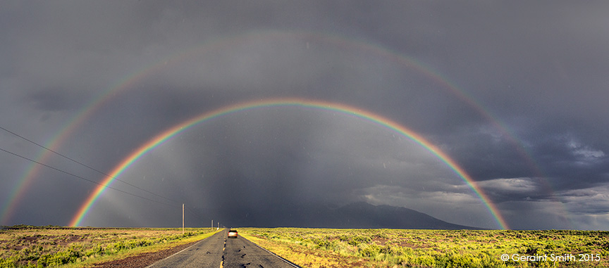 Into the rainbow ... heading to the Great Sand Dunes NP, Colorado