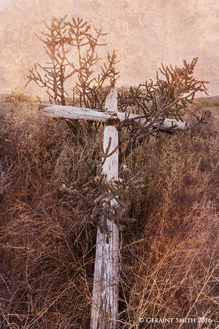 Abiquiu, NM penitente cross santa rosa de lima