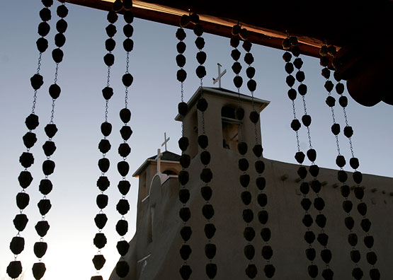 Rosaries at San Francisco de Asis church in Ranchos de Taos, NM