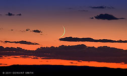 2011 August 31, Last night's crescent moon, Taos