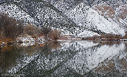 2006 December 04 Winter reflections on the Rio Gand in Pilar, New Mexico