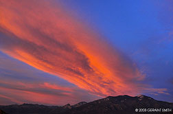 2008 December 06, The sky over Taos Mountain