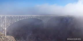 2014 December 21: Rio Grande Gorge Bridge in the morning fog