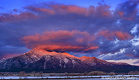 2007 February 14 Taos Mountain sunset