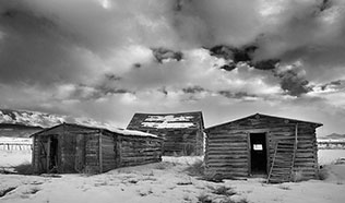 2014 February 17  Old log barns, Colorado