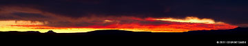 2011 January 20: Winter sunset across the Taos plateau looking towards Cerro Pedernal