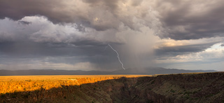 2014 July 30  Lightning strike over the Rio Grande Gorge