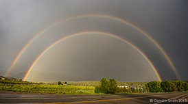 2015 July 18: Double rainbow San Cristobal, NM