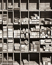 2010 June 22, Wood blocks at the letter press print shop