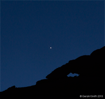 2015 June 10: Venus setting, Chaco Canyon, NM