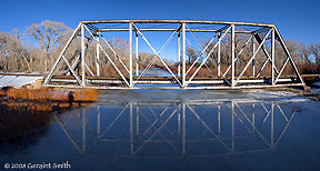 2008 March 06, Rail bridge over the Conejos River, Colorado