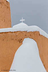 2016 March 23: This winters last big snowfall at the St. Francis Church, Ranchos de Taos