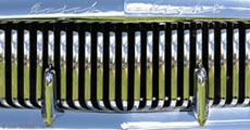 Grill work on a Buick Eight