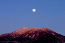 March's moonrise over Taos mountain, NM
