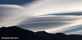 2014 November 30: Lenticular clouds over the Sangre de Cristos mountains