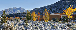 2007 October 23, A beautiful fall sight yesterday ... snow and aspens in the Taos foothills