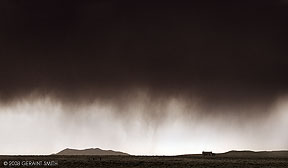 2008 October 24, Walking rain over the mesa north of Taos, NM