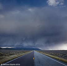2014 October 14: Heading south into the storm ... highway 159 Colorado