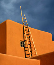Adobe, Ladder and Light Taos, New Mexico