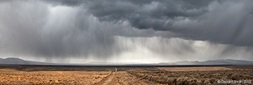 2015 September 08: Road across the mesa and into the storm