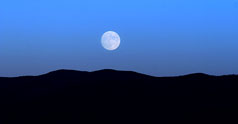 Harvest Moon Rise, Taos, New Mexico