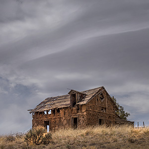 On The Hill, Abandoned Adobe Under The sky